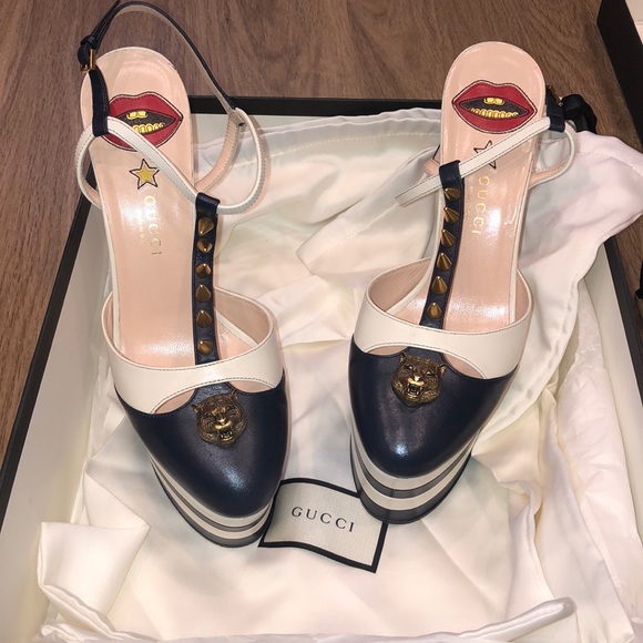 Gucci Shoes - Gucci Malaga Kid Platform Heels